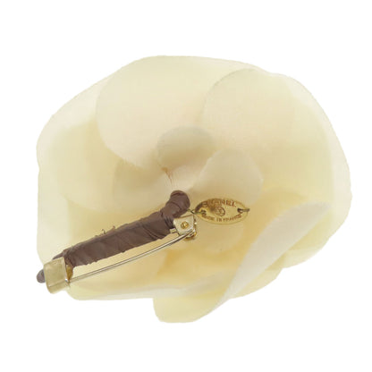 CHANEL Camellia Corsage Brooch cloth Ladies [Used]