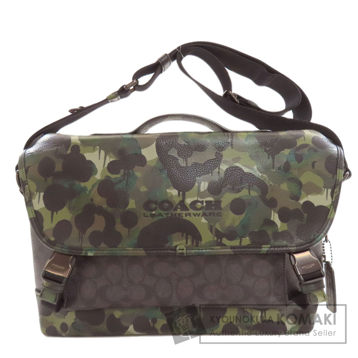 COACH CA266 Camouflage 2WAY Shoulder Bag Leather PVCLadies [Used]