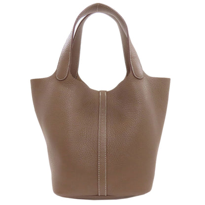 HERMES Picotin Lock MM Etoupe SilverHardware Handbag Taurillon Clemence Ladies [Used]
