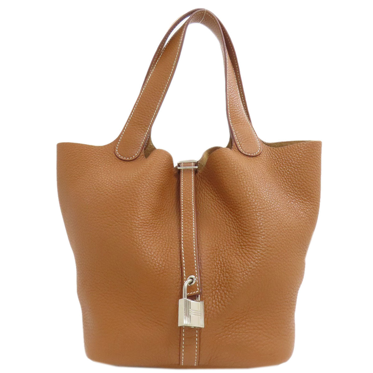 HERMES Picotin Lock MM SilverHardware Handbag Taurillon Clemence Ladies [Used]