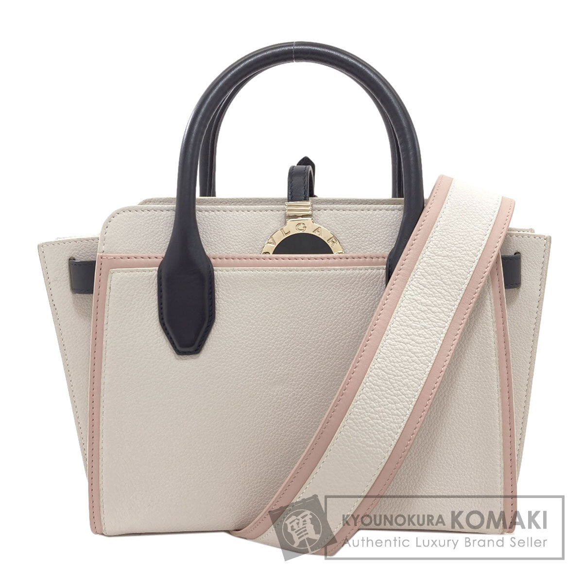 BVLGARI BVLGARI BVLGARI 2WAY Handbag Calf Ladies [Used]