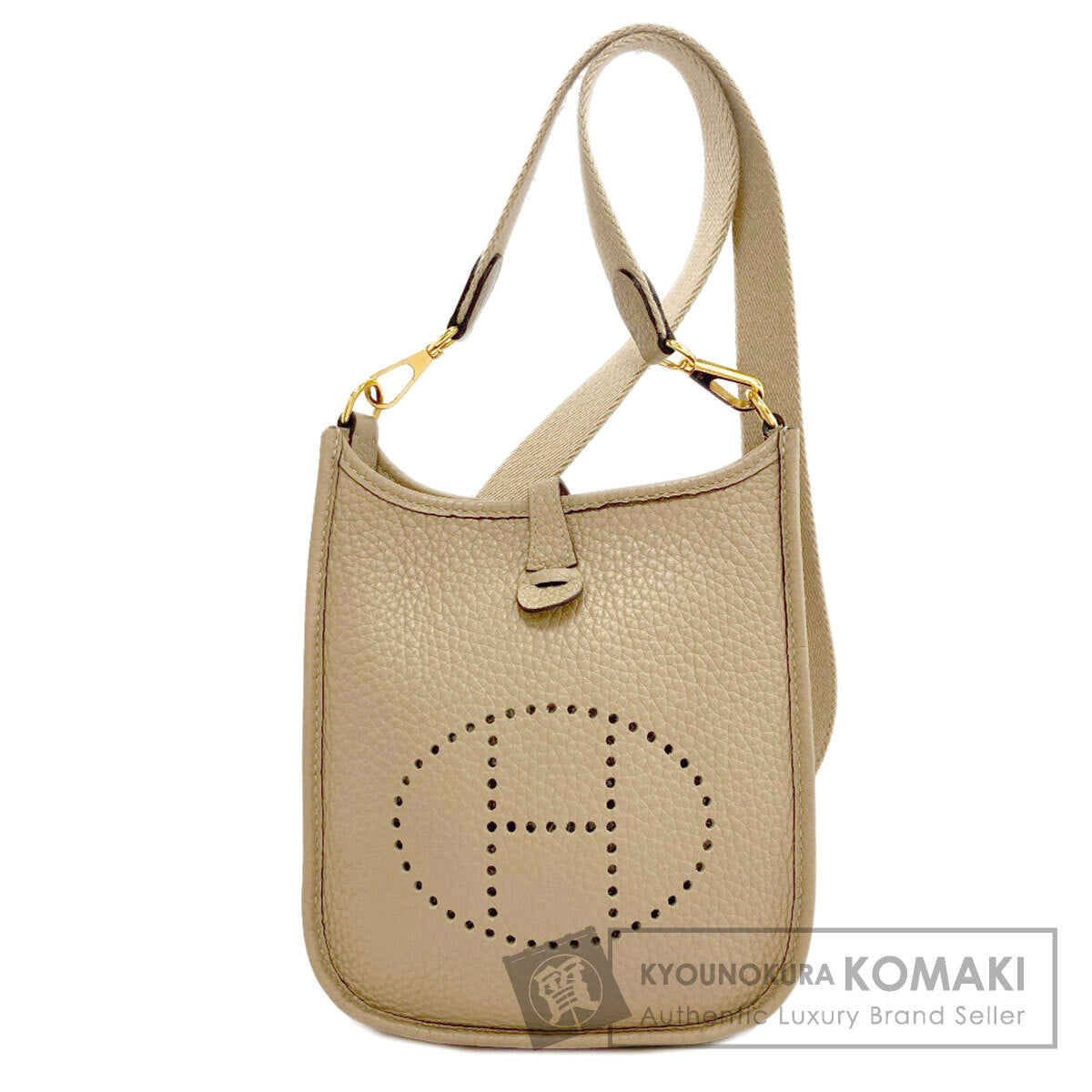 HERMES EvelyneTPM GoldHardware Shoulder Bag Taurillon Clemence Ladies [Used]