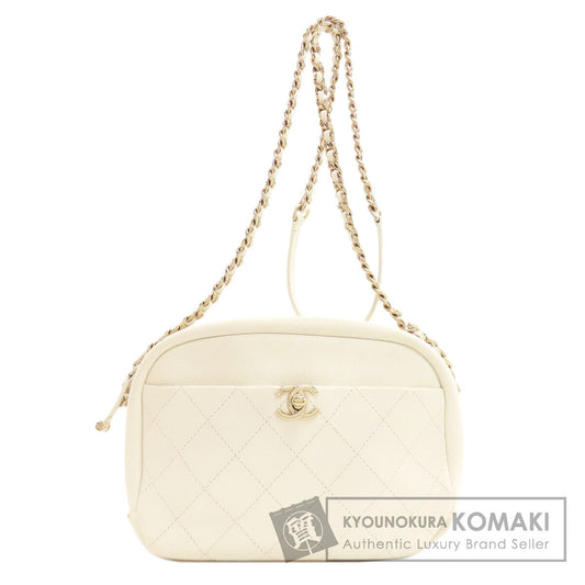 CHANEL Matelasse COCO Mark GoldHardware Shoulder Bag Calf Ladies [Used]