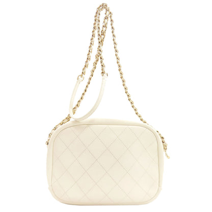 CHANEL Matelasse COCO Mark GoldHardware Shoulder Bag Calf Ladies [Used]