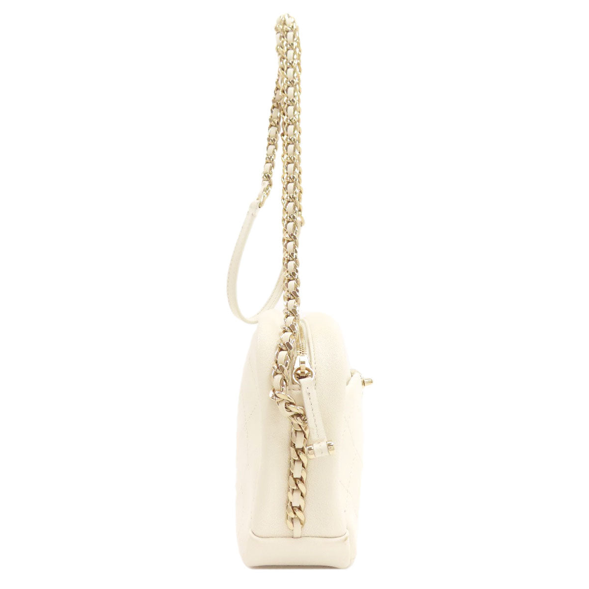 CHANEL Matelasse COCO Mark GoldHardware Shoulder Bag Calf Ladies [Used]