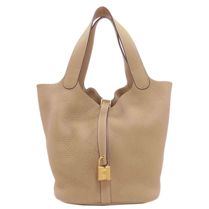 HERMES Picotin Lock MM Trench GoldHardware Handbag Taurillon Clemence Ladies [Used]