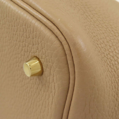 HERMES Picotin Lock MM Trench GoldHardware Handbag Taurillon Clemence Ladies [Used]