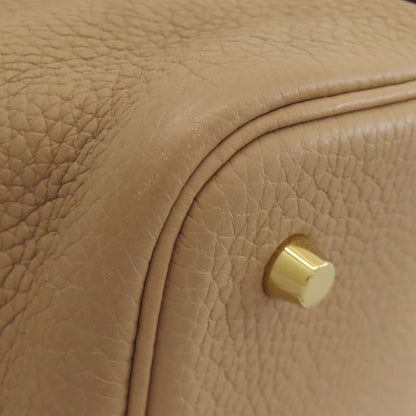 HERMES Picotin Lock MM Trench GoldHardware Handbag Taurillon Clemence Ladies [Used]