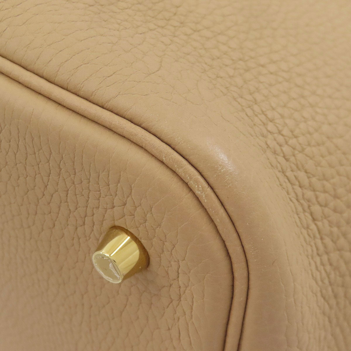 HERMES Picotin Lock MM Trench GoldHardware Handbag Taurillon Clemence Ladies [Used]