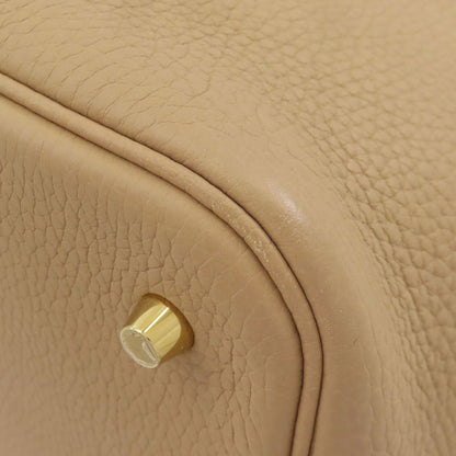 HERMES Picotin Lock MM Trench GoldHardware Handbag Taurillon Clemence Ladies [Used]