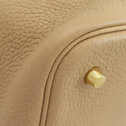 HERMES Picotin Lock MM Trench GoldHardware Handbag Taurillon Clemence Ladies [Used]