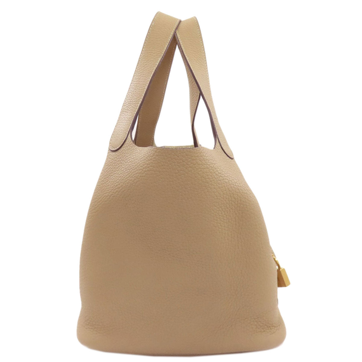 HERMES Picotin Lock MM Trench GoldHardware Handbag Taurillon Clemence Ladies [Used]