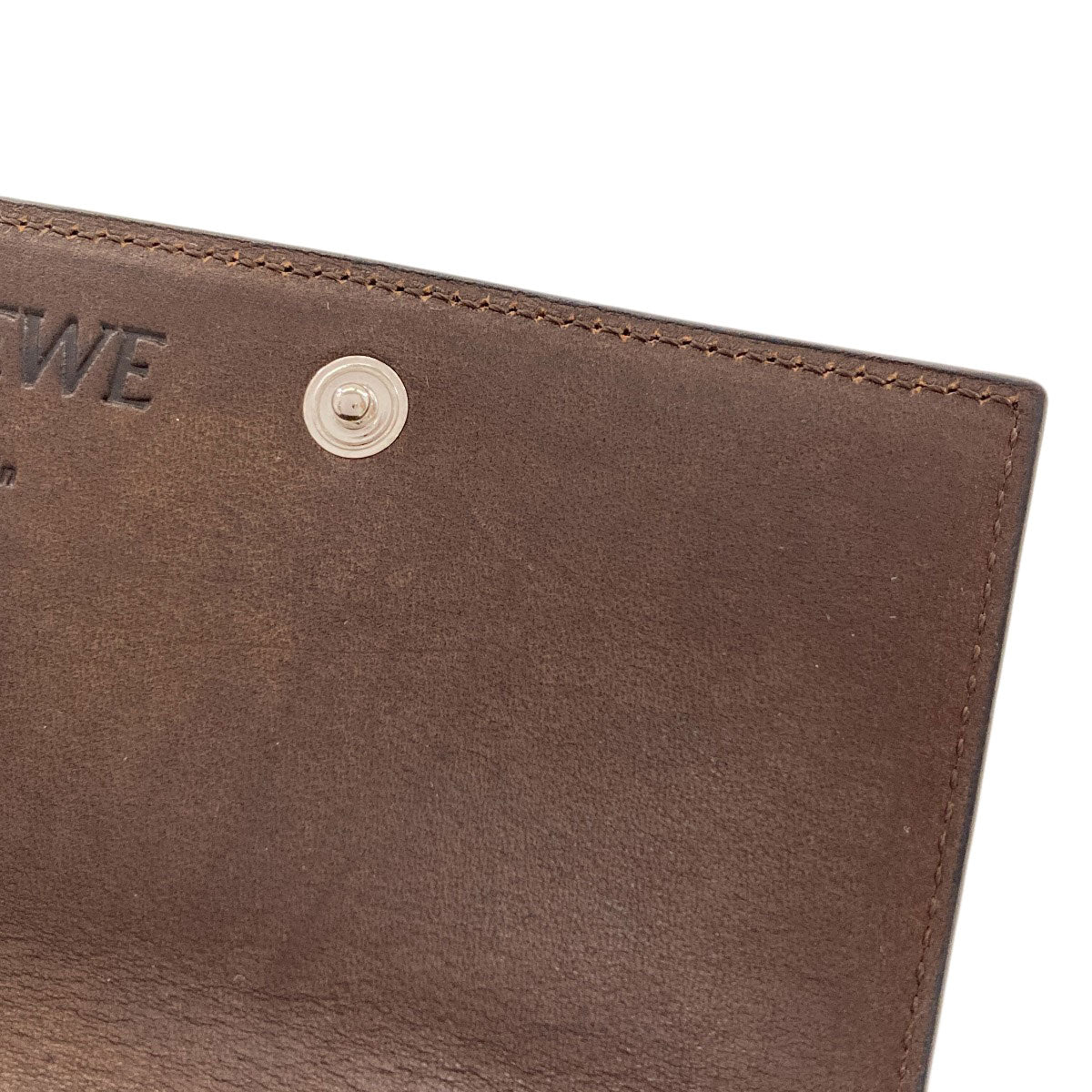 LOEWE anagram Card Case Calf Ladies [Used]