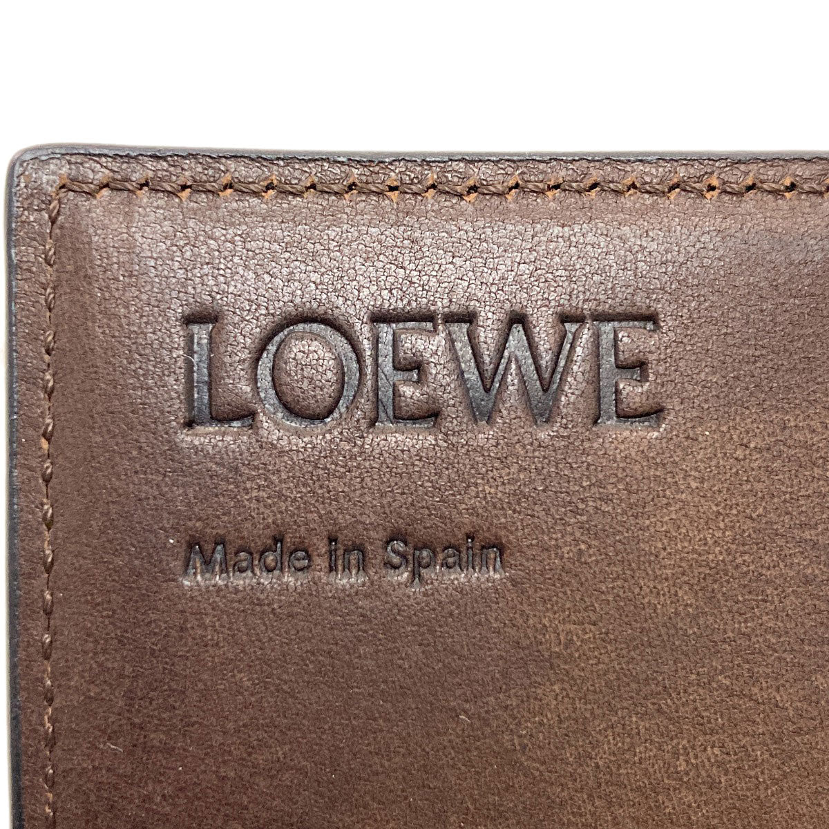 LOEWE anagram Card Case Calf Ladies [Used]