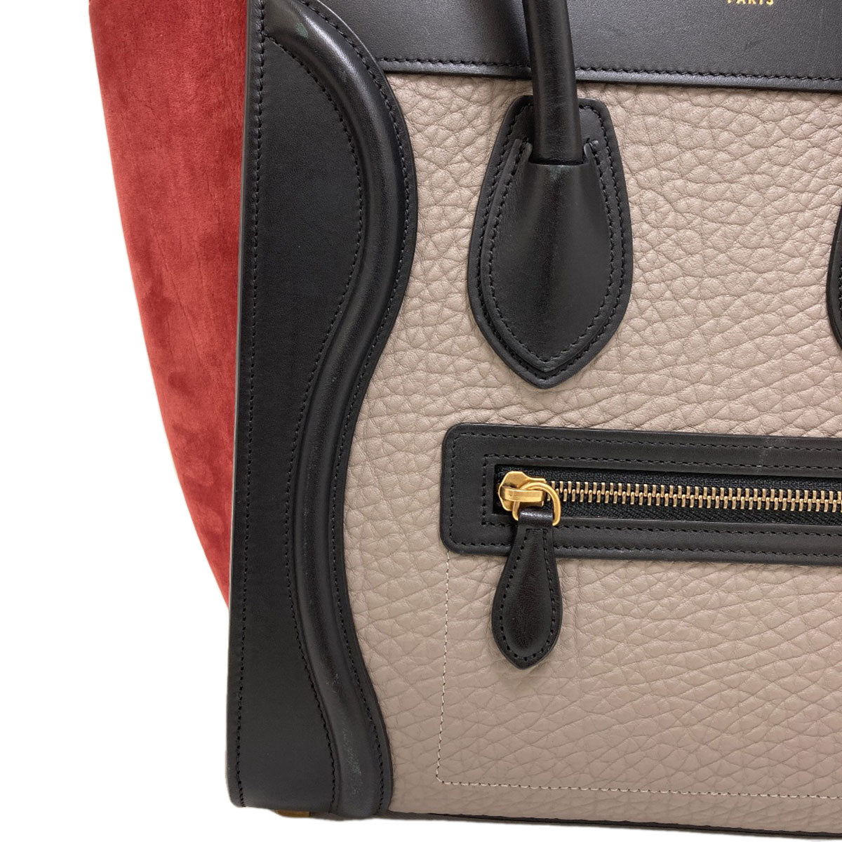 CELINE Luggage micro Handbag Calf Ladies [Used]