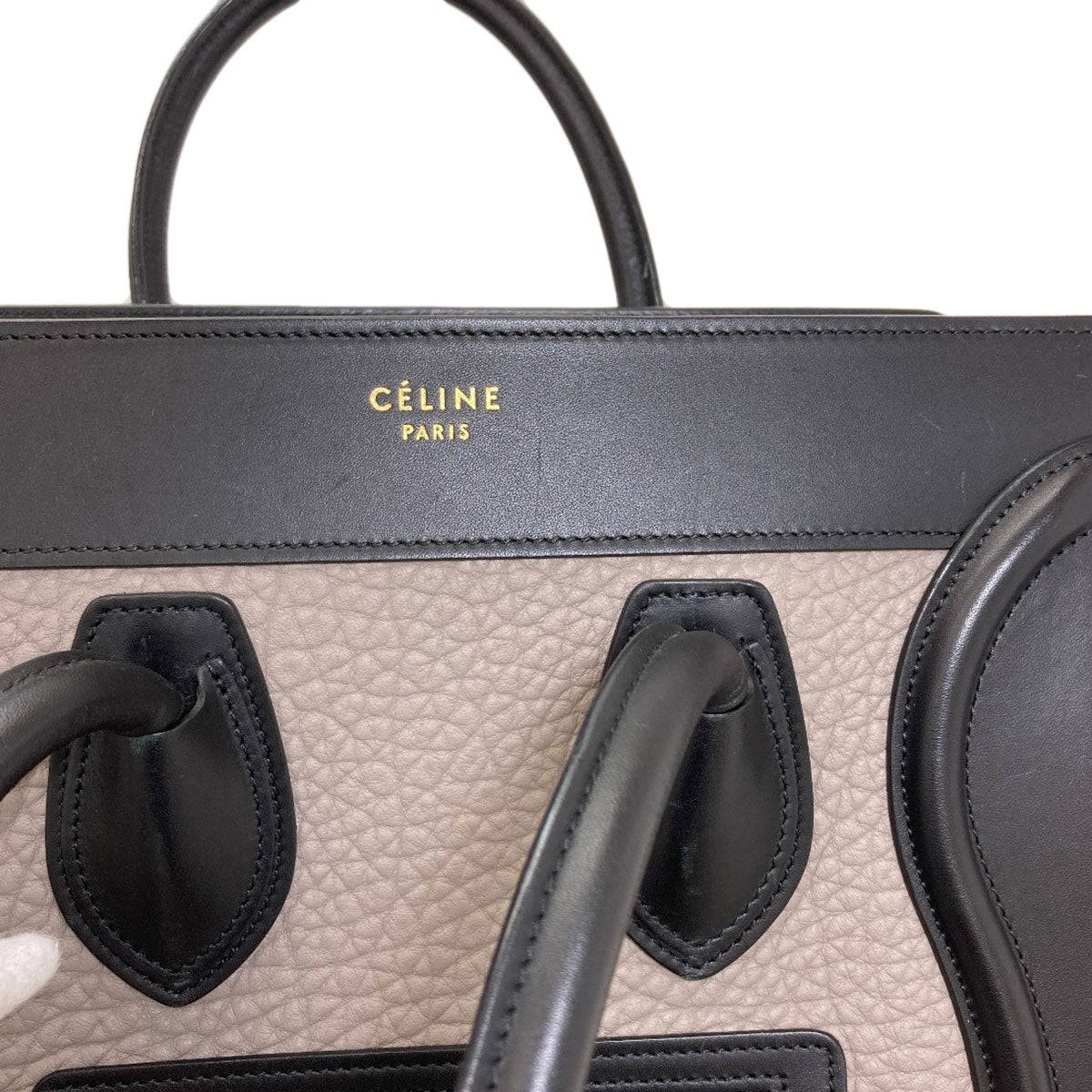 CELINE Luggage micro Handbag Calf Ladies [Used]