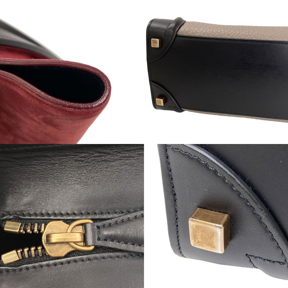 CELINE Luggage micro Handbag Calf Ladies [Used]