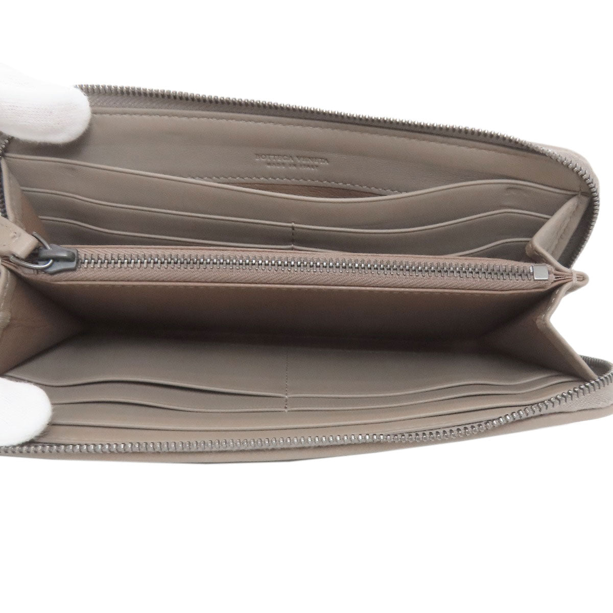 BOTTEGA VENETA Intrecciato Long wallet (with coin pocket) Leather Ladies [Used]