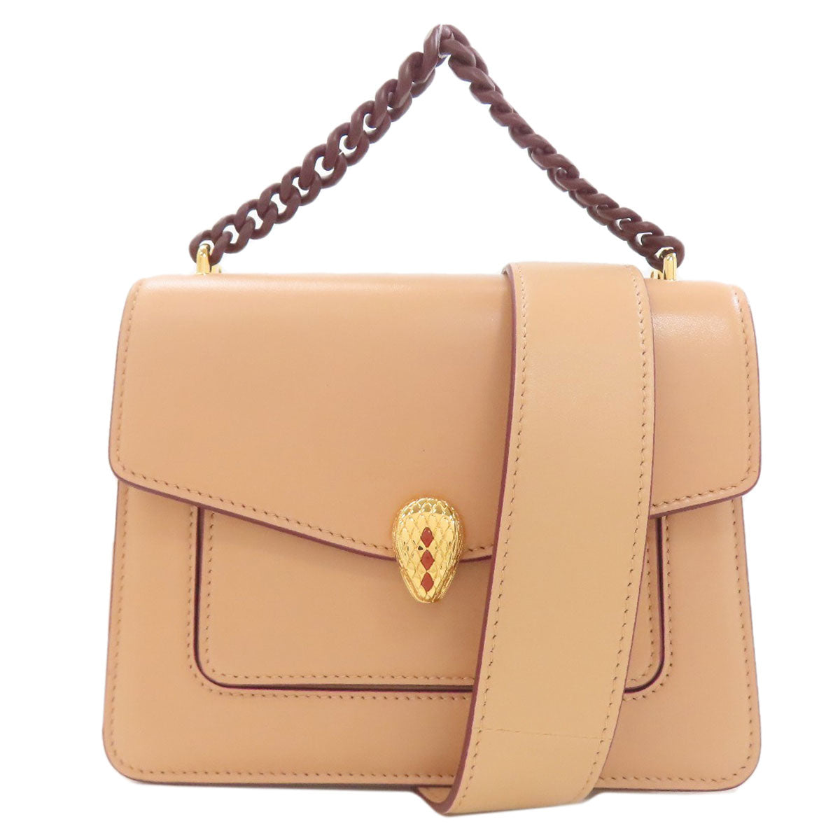 BVLGARI Serpenti 2WAY Handbag Calf Ladies [Used]