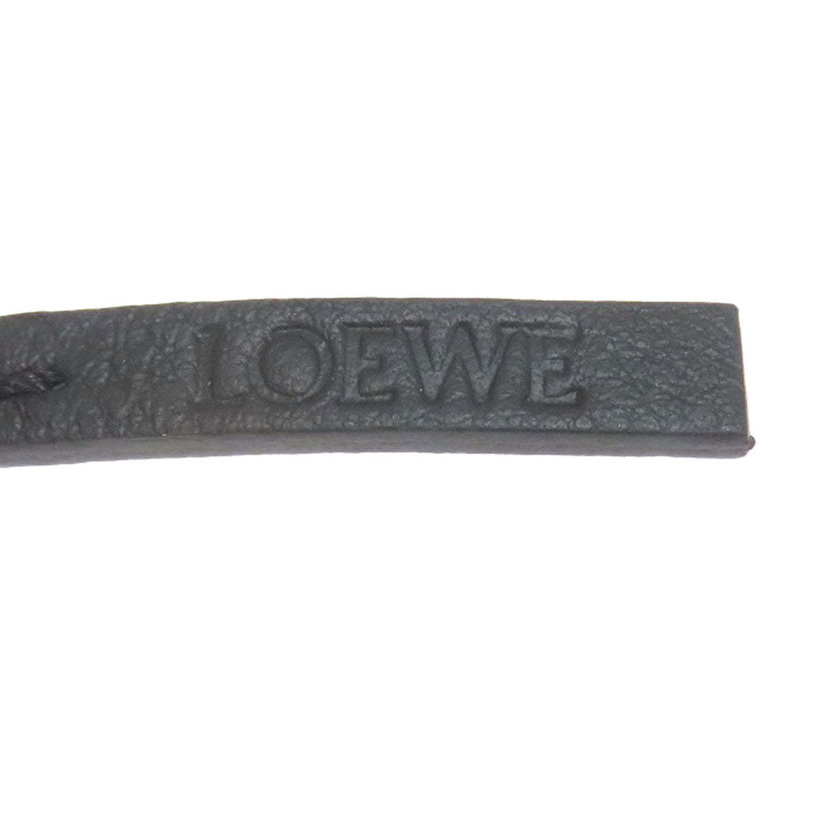 LOEWE Anagram charm key ring Leather MetalLadies [Used]