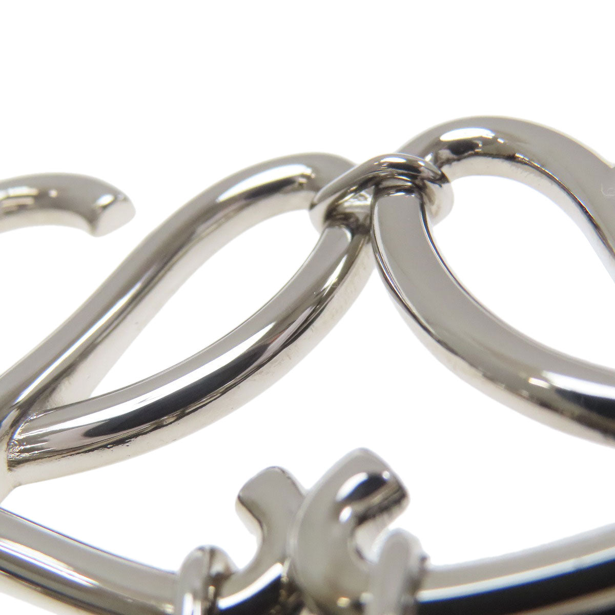 LOEWE Anagram charm key ring Leather MetalLadies [Used]