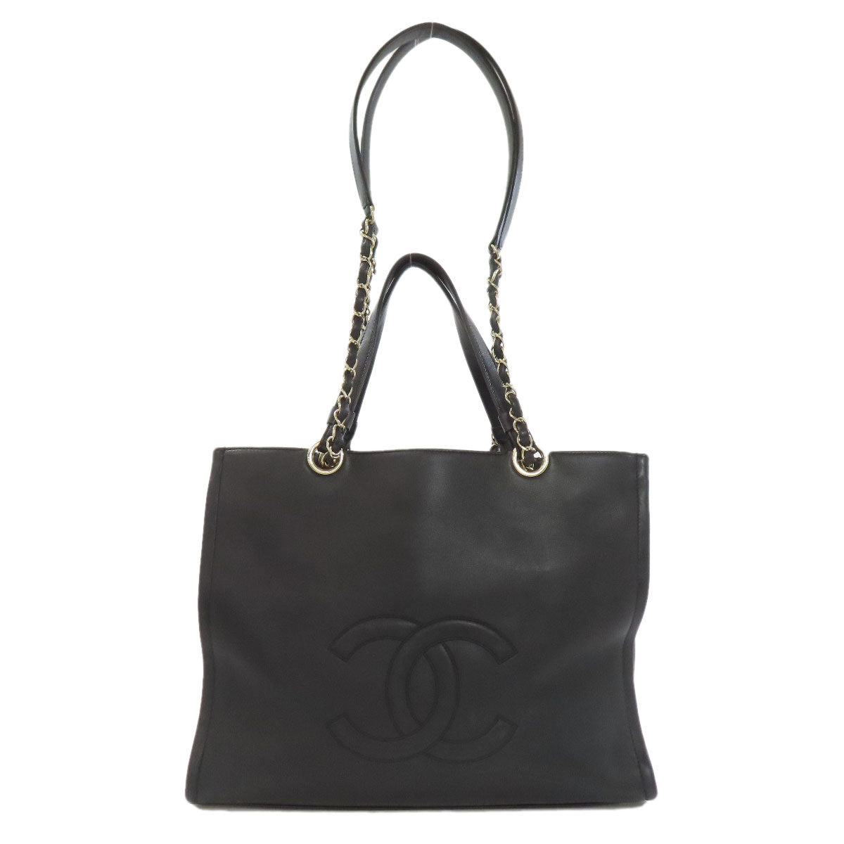 CHANEL COCO Mark GoldHardware 2WAY Handbag Calf Ladies [Used]