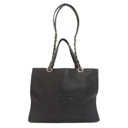 CHANEL COCO Mark GoldHardware 2WAY Handbag Calf Ladies [Used]