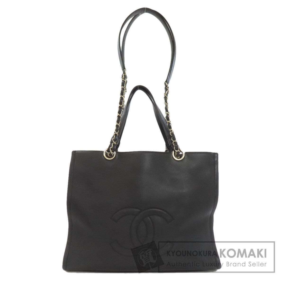 CHANEL COCO Mark GoldHardware 2WAY Handbag Calf Ladies [Used]