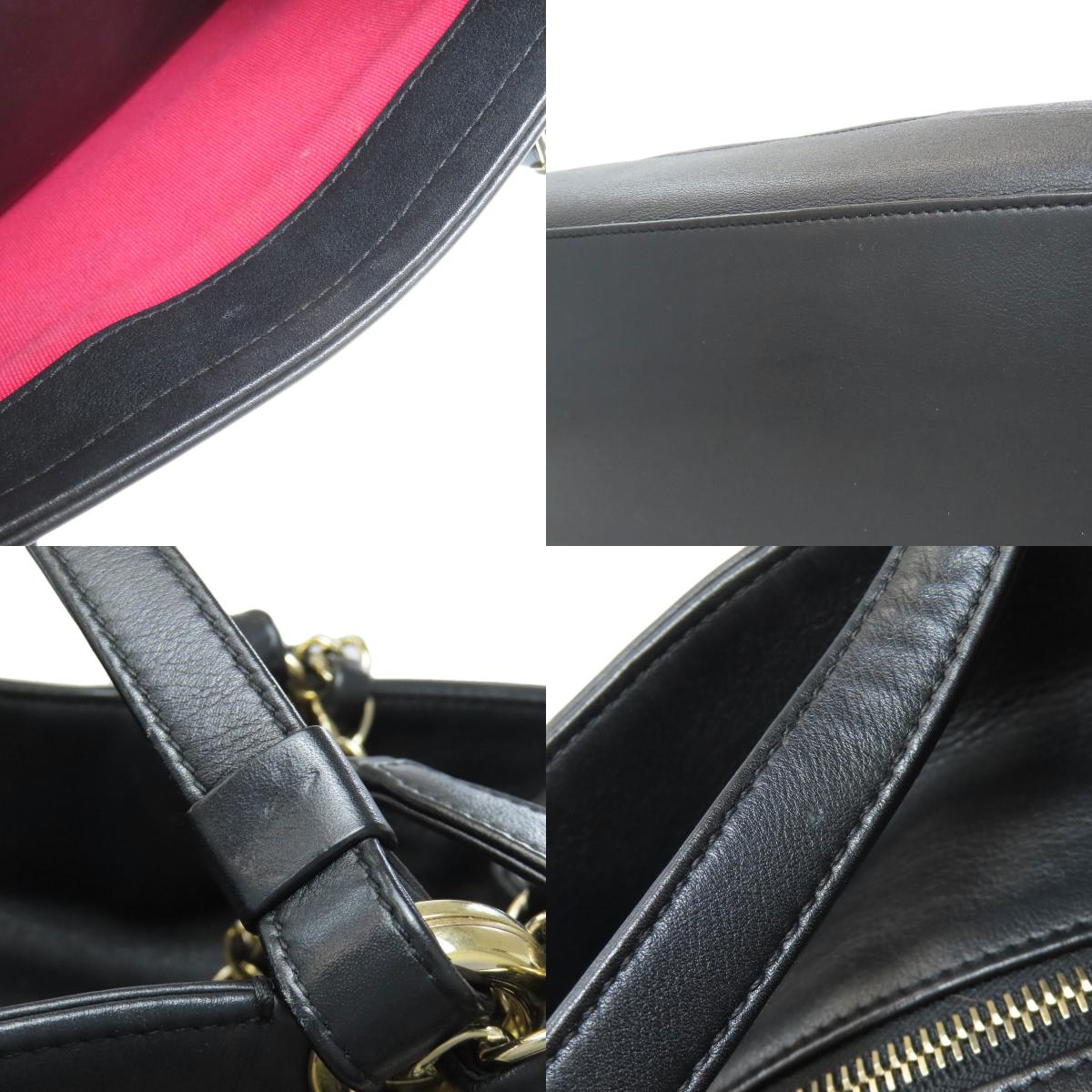 CHANEL COCO Mark GoldHardware 2WAY Handbag Calf Ladies [Used]