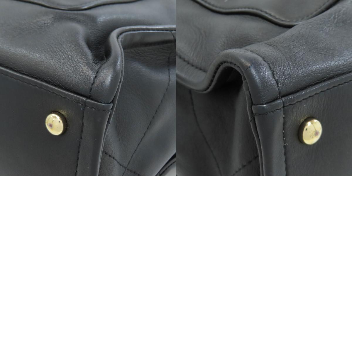 CHANEL COCO Mark GoldHardware 2WAY Handbag Calf Ladies [Used]