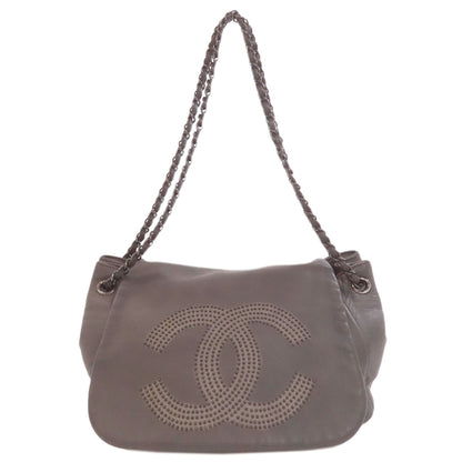 CHANEL ChainShoulder COCO Mark Shoulder Bag Lambskin Ladies [Used]