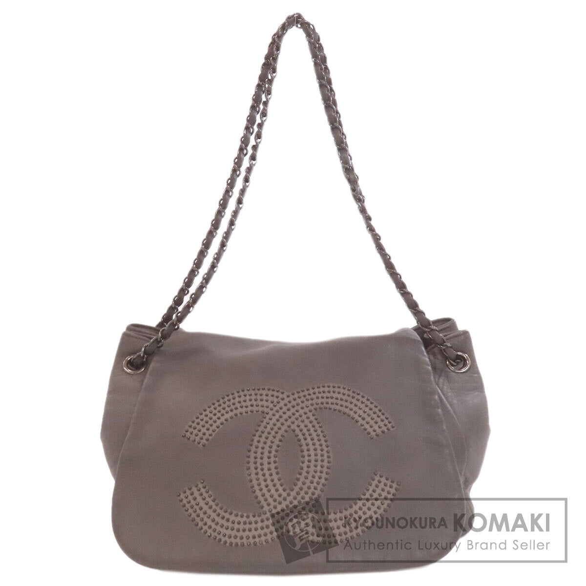 CHANEL ChainShoulder COCO Mark Shoulder Bag Lambskin Ladies [Used]