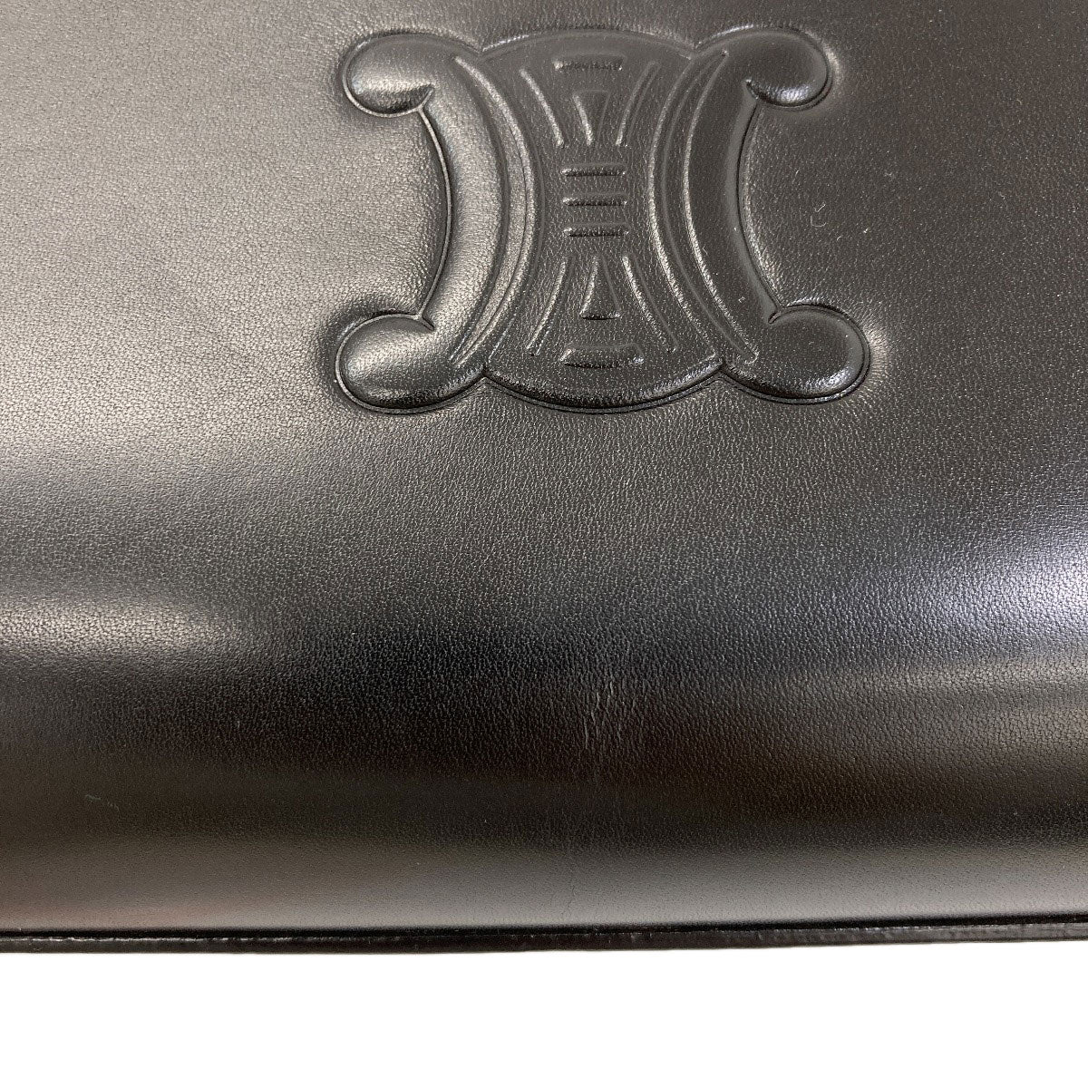 CELINE Triomphe Handbag Leather Ladies [Used]