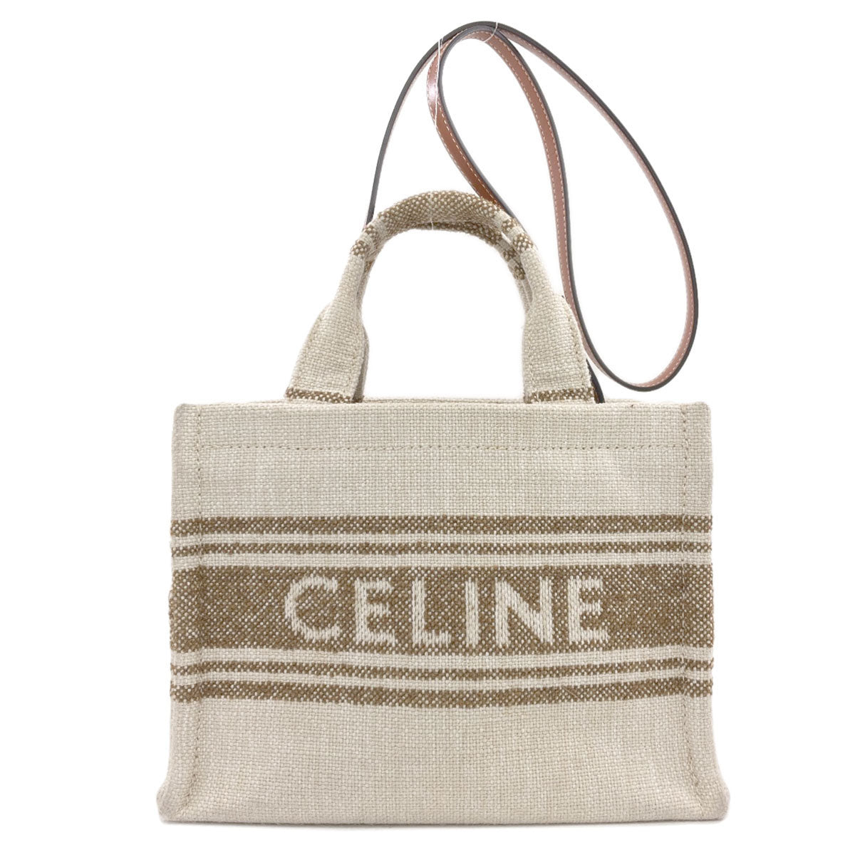 CELINE Small Cabas Tice 2WAY Handbag Canvas Ladies [Used]