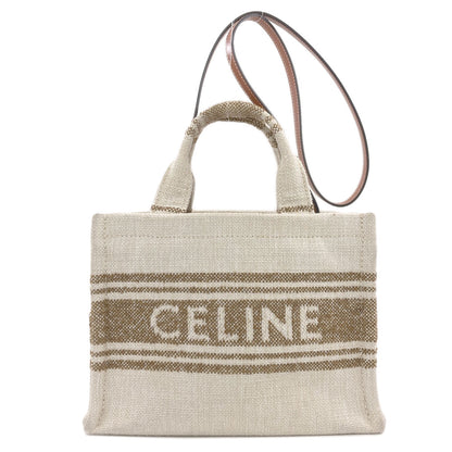 CELINE Small Cabas Tice 2WAY Handbag Canvas Ladies [Used]