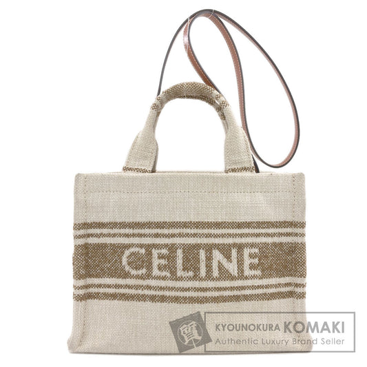 CELINE Small Cabas Tice 2WAY Handbag Canvas Ladies [Used]