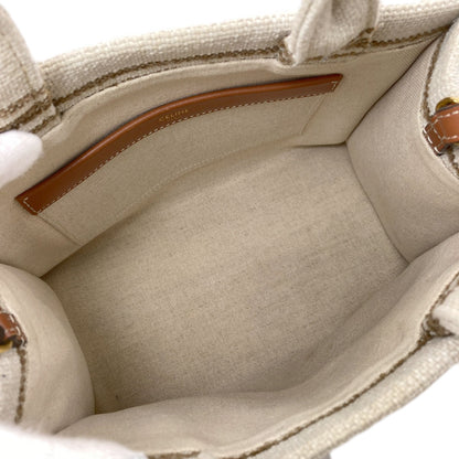CELINE Small Cabas Tice 2WAY Handbag Canvas Ladies [Used]