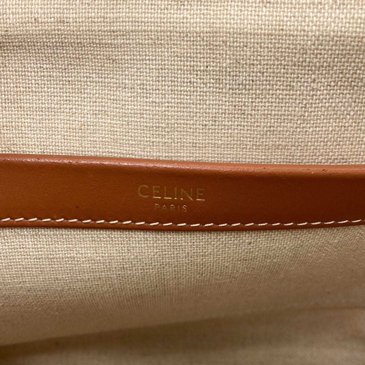 CELINE Small Cabas Tice 2WAY Handbag Canvas Ladies [Used]