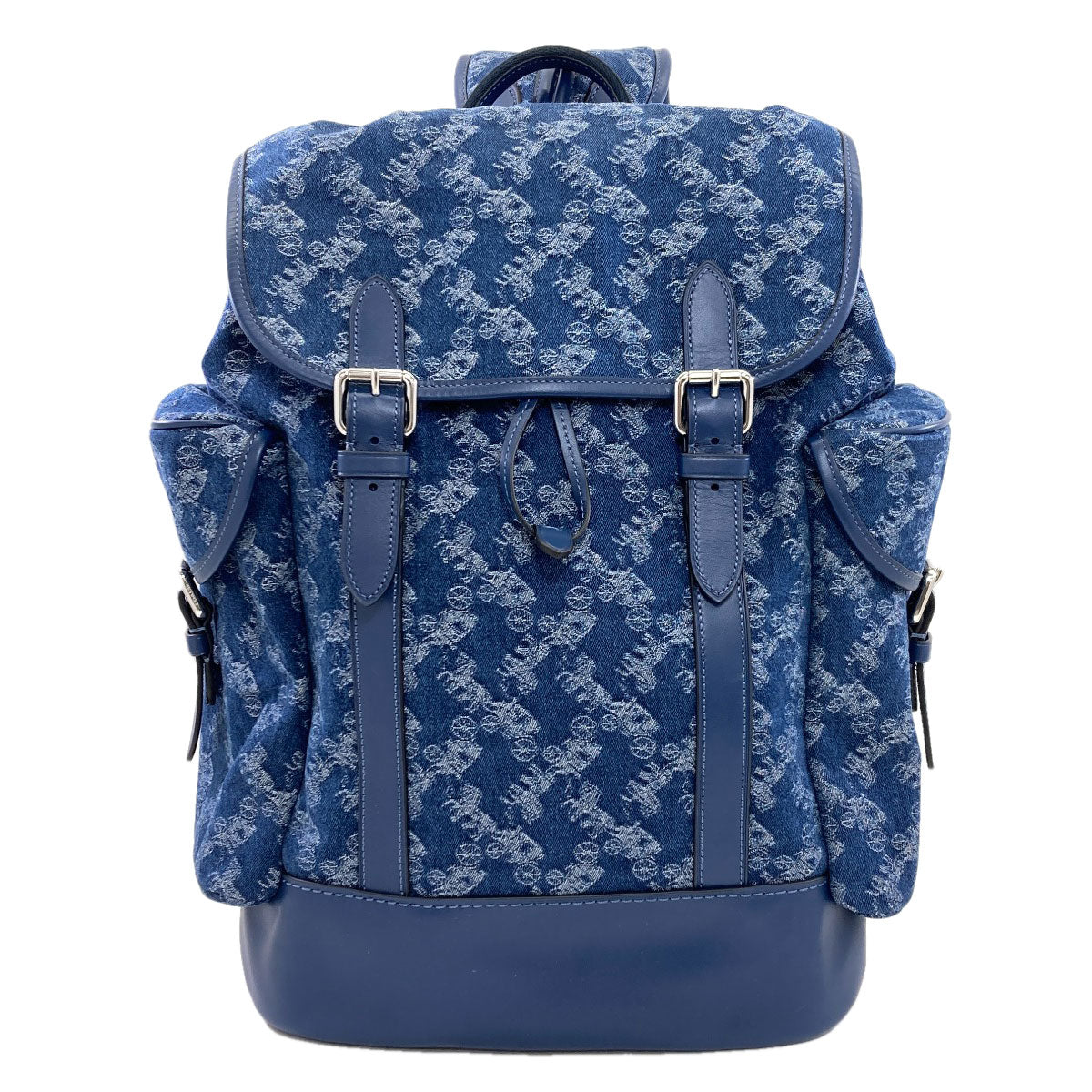 COACH CAJ51 Hitch Backpack Horse and Carriage Backpack Â· Daypack Denim Ladies [Used]