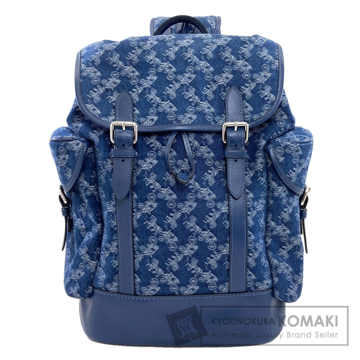 COACH CAJ51 Hitch Backpack Horse and Carriage Backpack Â· Daypack Denim Ladies [Used]