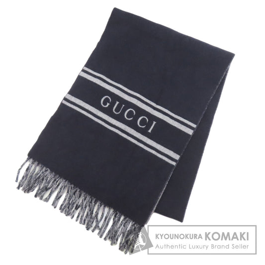 GUCCI 795304 logo Scarf Cashmere Ladies [Used]