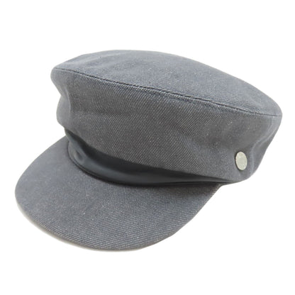 HERMES Tick Newsboy hat Cotton Ladies [Used]