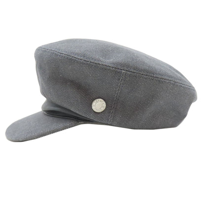 HERMES Tick Newsboy hat Cotton Ladies [Used]