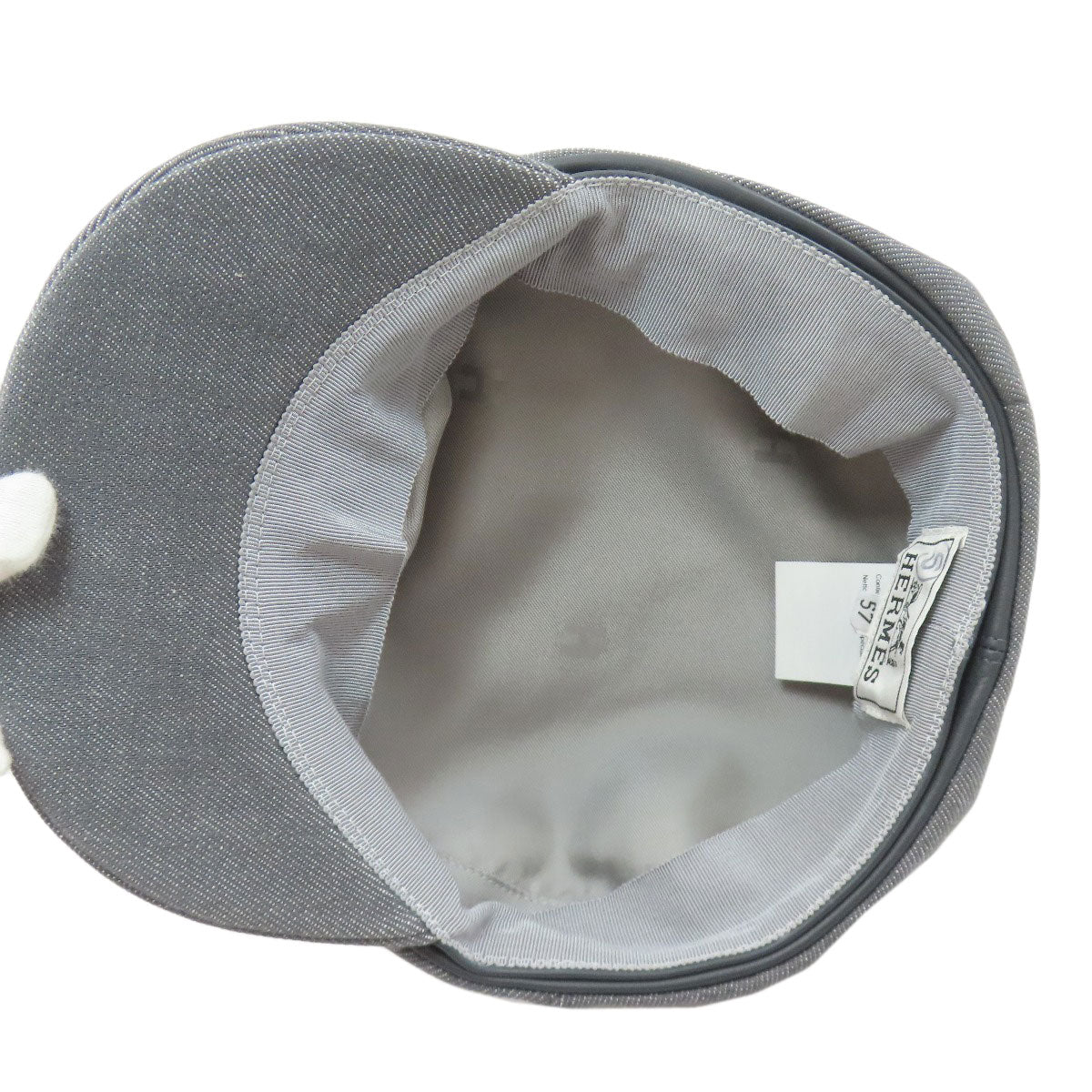 HERMES Tick Newsboy hat Cotton Ladies [Used]