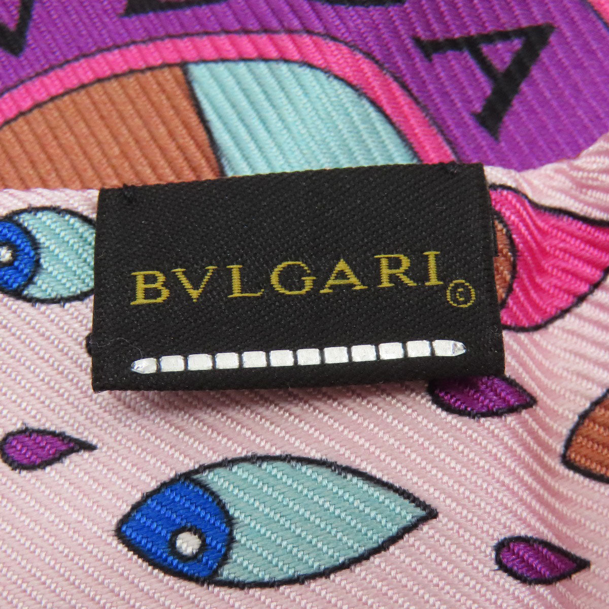 BVLGARI Scarf Scarf Ring 2-piece set Scarf Silk Ladies [Used]
