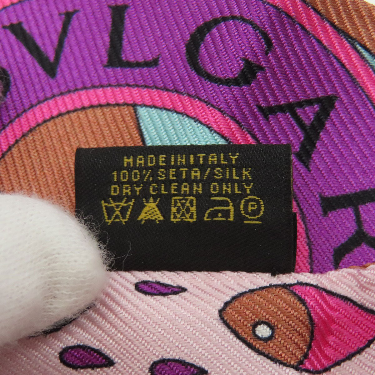 BVLGARI Scarf Scarf Ring 2-piece set Scarf Silk Ladies [Used]