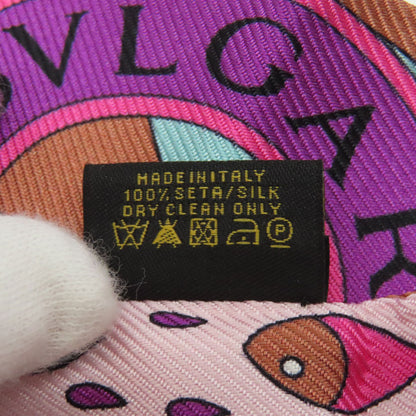 BVLGARI Scarf Scarf Ring 2-piece set Scarf Silk Ladies [Used]