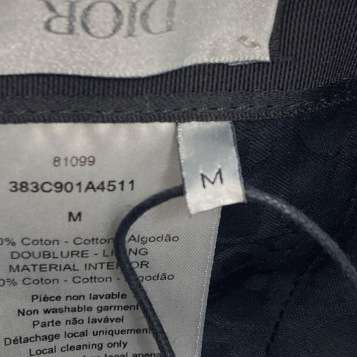 CHRISTIAN DIOR logo hat Cotton Ladies [Used]