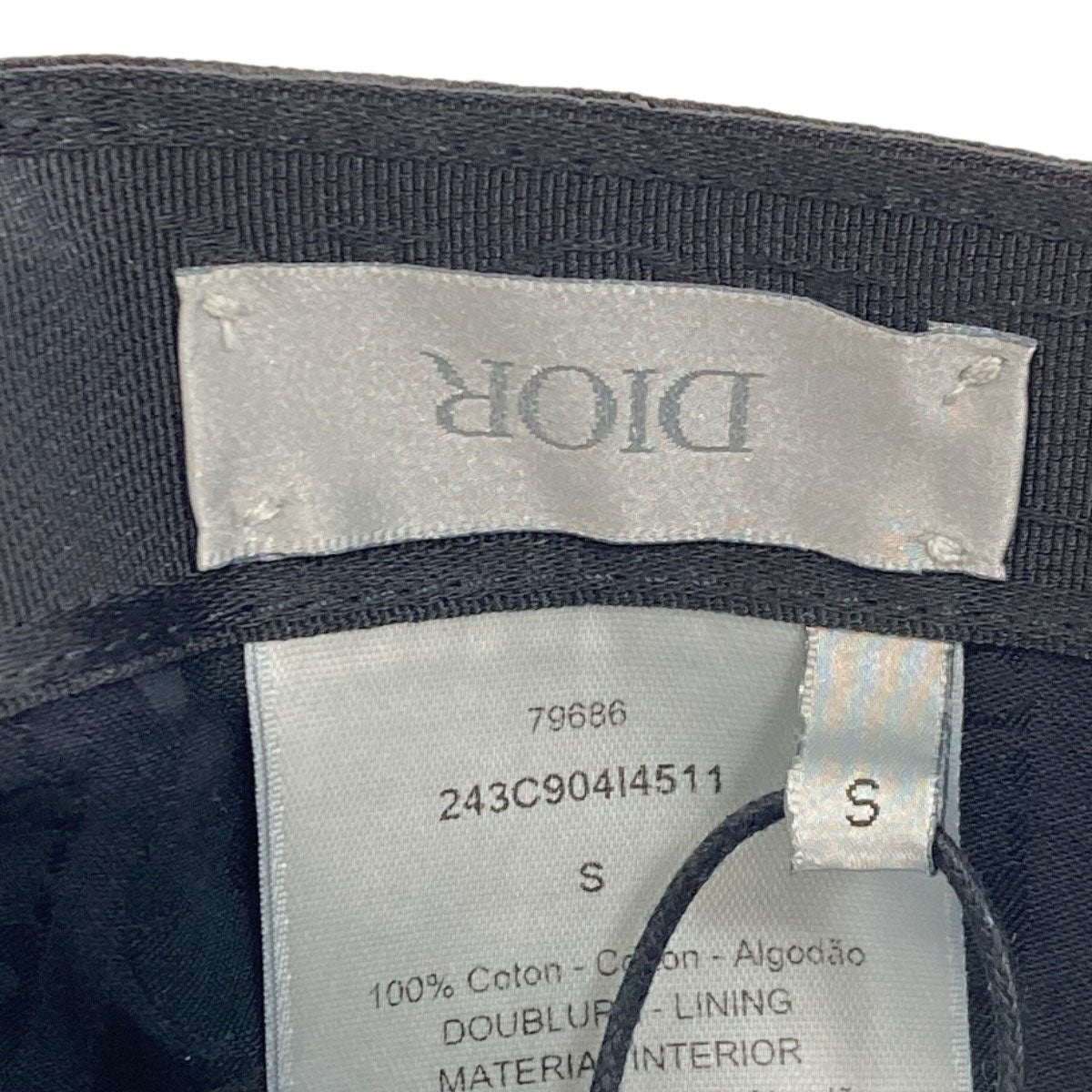 CHRISTIAN DIOR logo hat Cotton Ladies [Used]