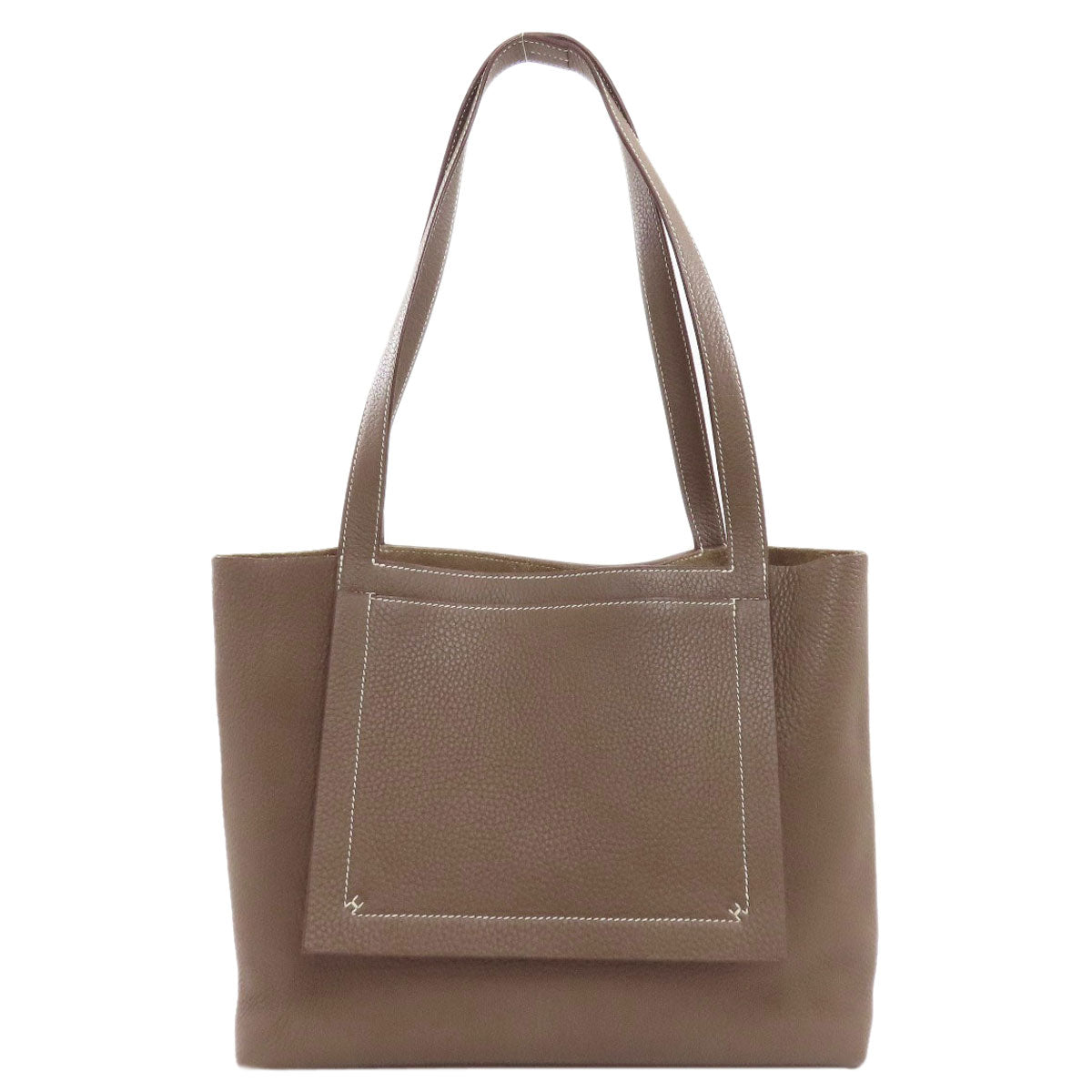 HERMES Cabaseri 31 Etoupe Tote Bag Taurillon Clemence Ladies [Used]